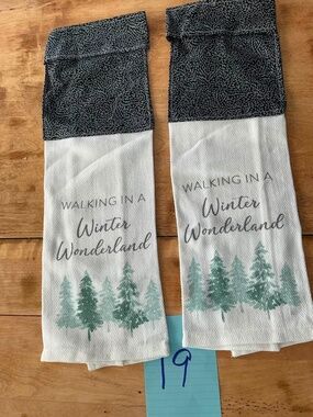 Handmade Christmas Hanging Kitchen Towel Set